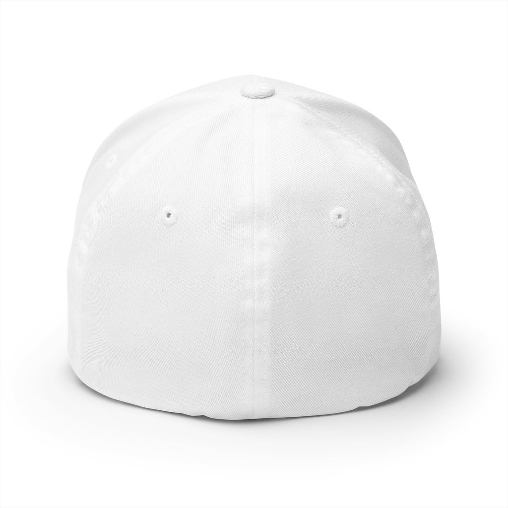 TSS Mustache Embroidered White Cap