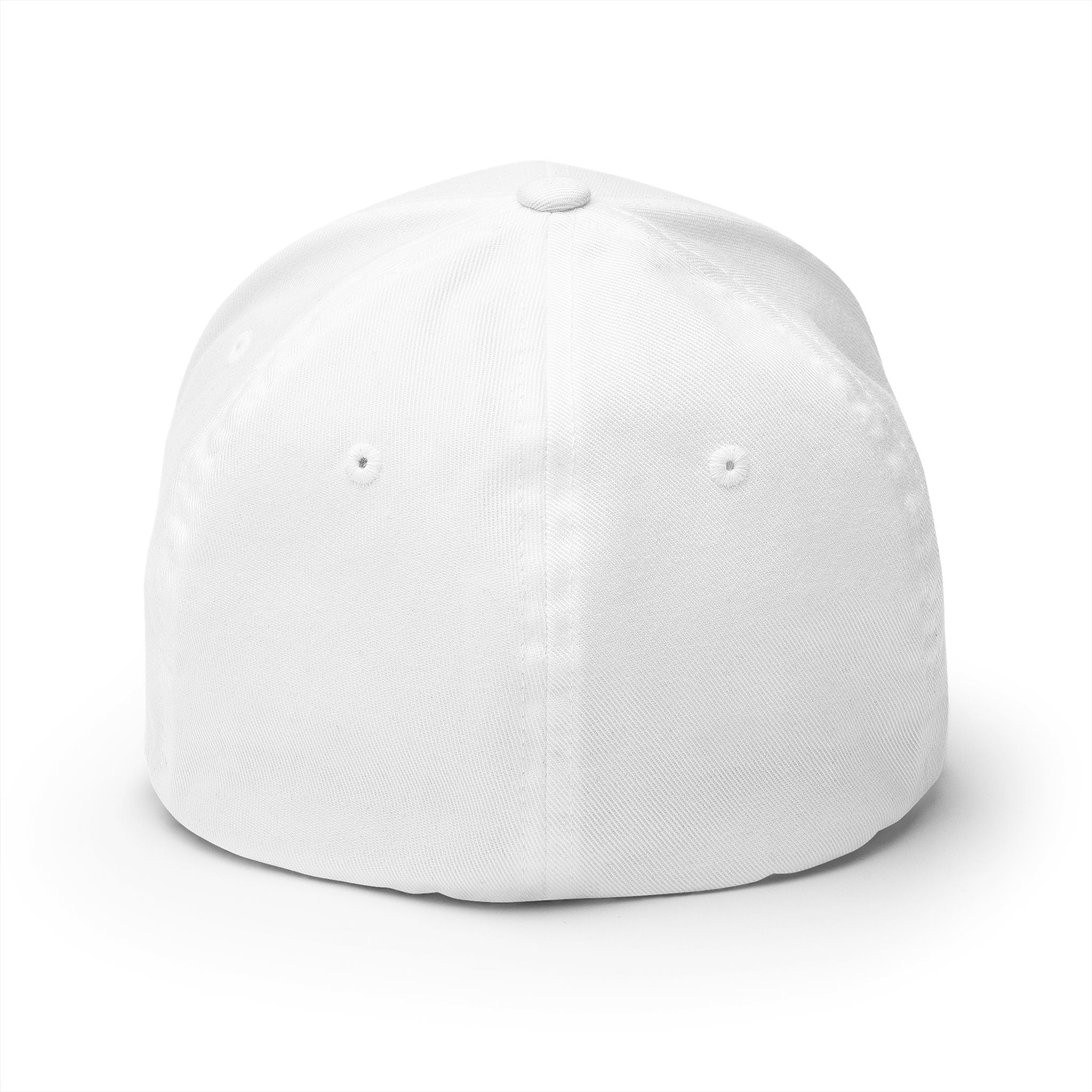 TSS Mustache Embroidered White Cap