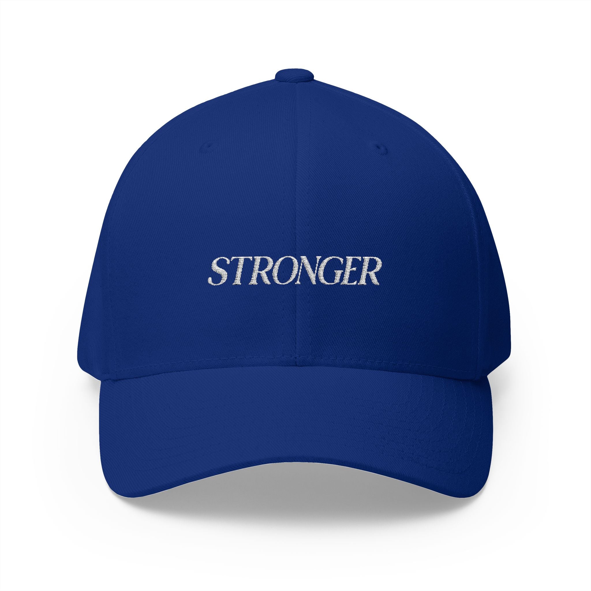 STRONGER Embroidered Blue Cap